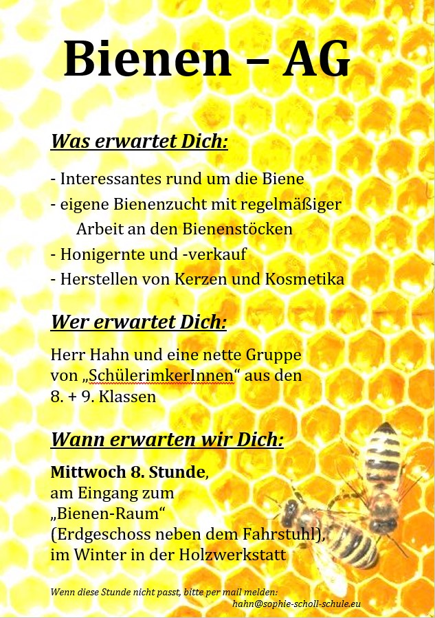 Werbung Bienen AG 2023