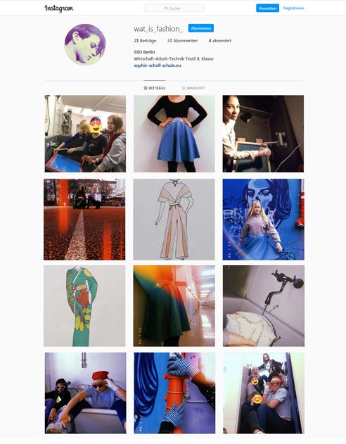 01 Instagramseite der SSO Textilwerkstatt