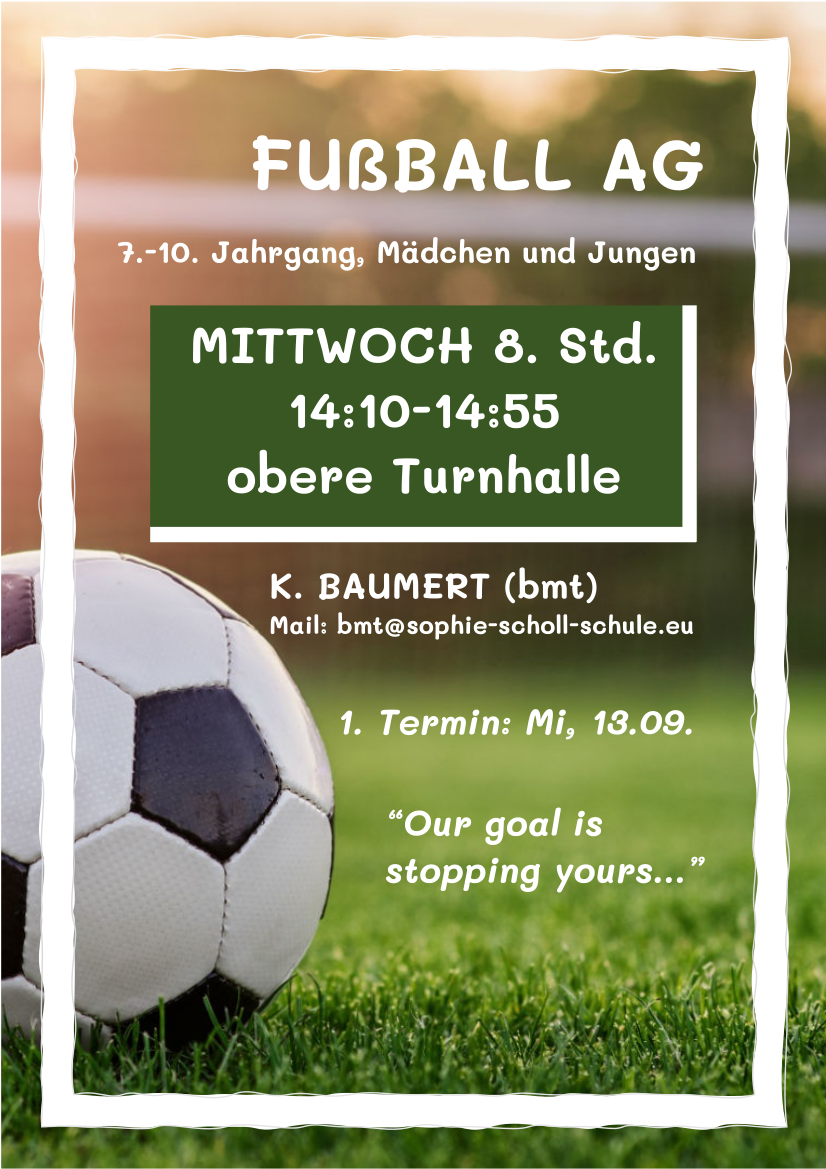 Fußball AG Bmt