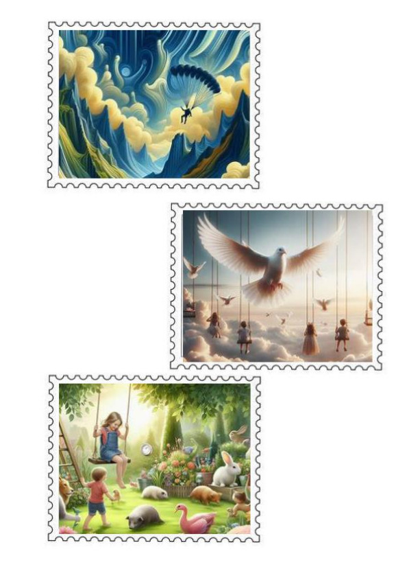 dreibriefmarken